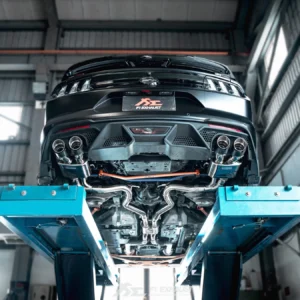 FI Exhaust Valvetronic Cat-back System For Ford Mustang MK6 GT 5.0 Facelift (OPF) | Quad Tips | 2017-2023