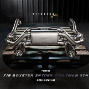 Fi EXHAUST Valvetronic Cat-Back System for Porsche 718 Cayman GT4 / Spyder Titanium OPF 2020+