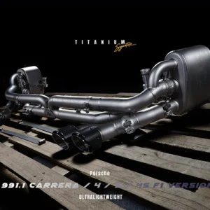 FI Exhaust Valvetronic Cat-Back System For Porsche 991.1 Carrera / 4 / S / 4S F1 Version Titanium 2011-2015