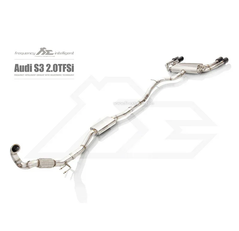 FI Exhaust Valvetronic Cat-Back System For Audi S3 Sedan 2006-2015 - Image 7