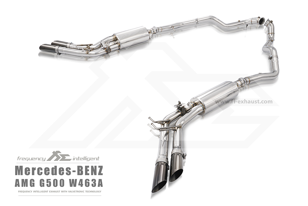 FI Exhaust Valvetronic Cat-Back System For Mercedes-Benz W463 G500 | Quad Tips | 2006-2012