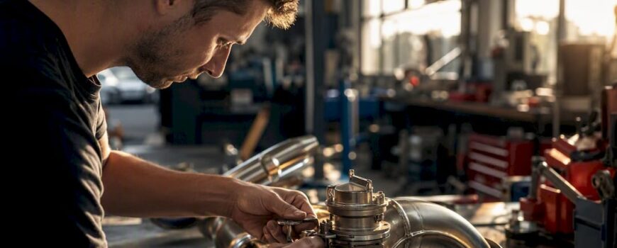 Hands adjusting valved exhaust actuator