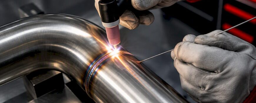 TIG welding a 321 stainless tube joint
