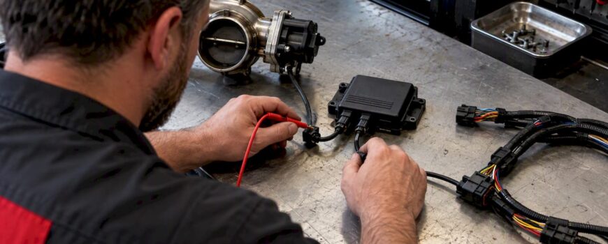 CANbus exhaust controller and wiring harness