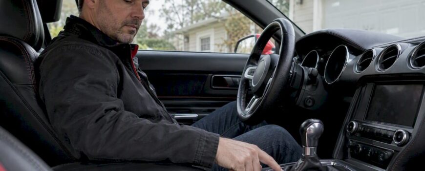 Driver selects an exhaust valve setting